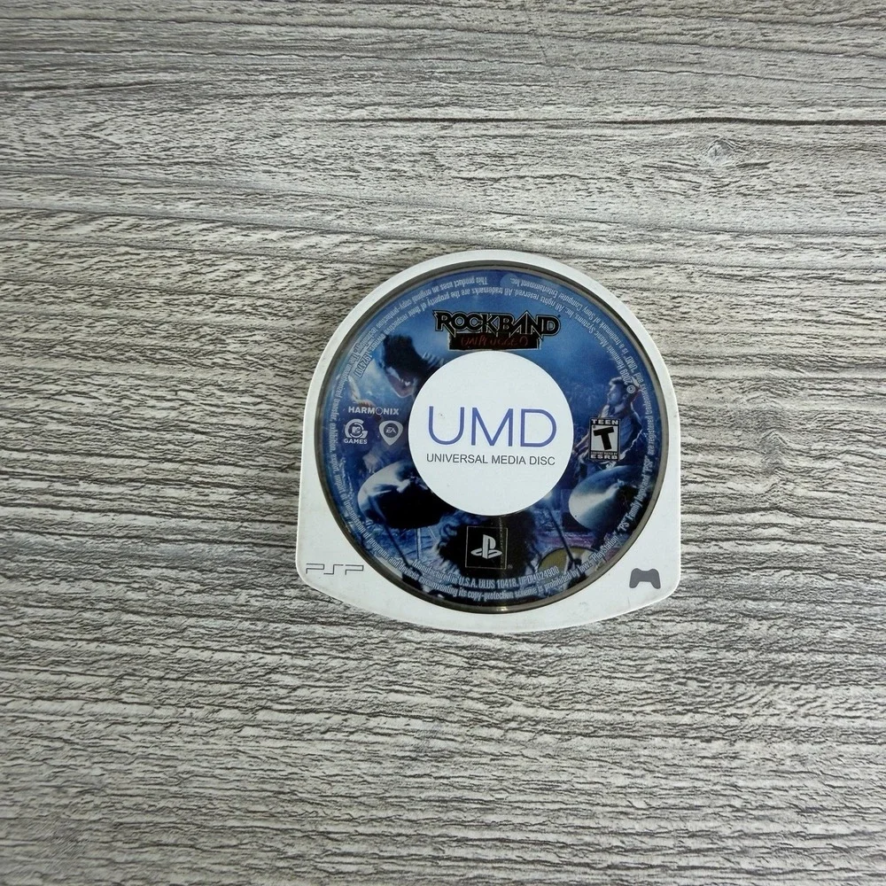 Rock Band Unplugged Sony PSP 2009 Disc Only